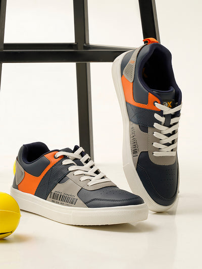Men's Active Graphic Navy Sneaker (IX1062)-Sneakers - iD Shoes