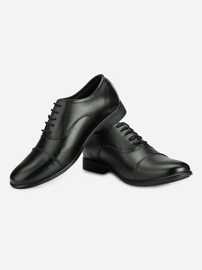 Men's Black Regular Toe Derby Formal (ID2104)-Formals - iD Shoes