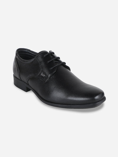 Men's Black Regular Toe Lace Up Formal (ID6017)-Formals - iD Shoes