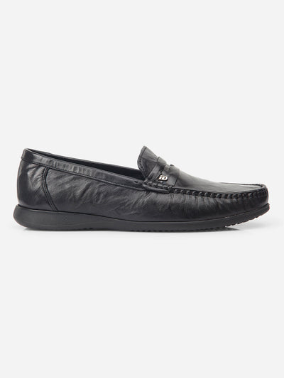 Men Black Loafer (ID1166)-Loafer - iD Shoes