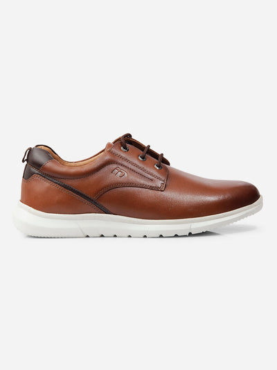 Men Tan Leather Sneaker (ID3087)-Sneaker - iD Shoes