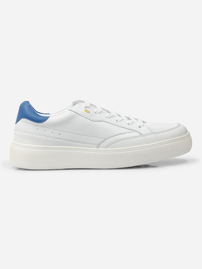 Men White Leather Sneaker (ID3091)-Sneaker - iD Shoes