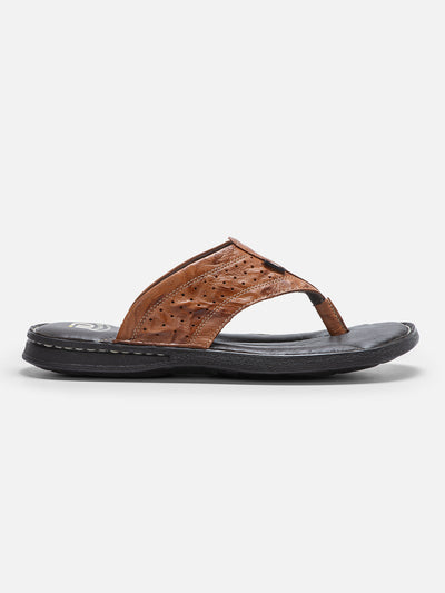 Men's Tan Thong Casual Sandal (ID4064)-Sandals/Slippers - iD Shoes