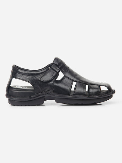 Men Black Sandal / Slipper (ID4209)-Sandal / Slipper - iD Shoes