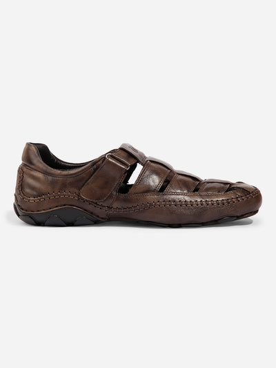 Men Brown Sandal / Slipper (ID4218)-Sandal / Slipper - iD Shoes