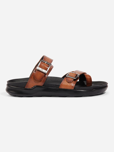 Men Tan Sandal / Slipper (ID4223)-Sandal / Slipper - iD Shoes