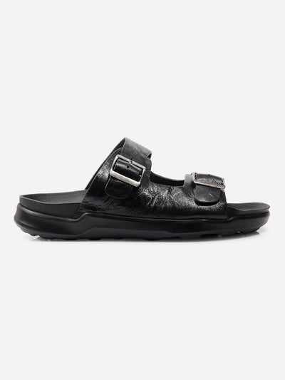 Men Black Sandal / Slipper (ID4224)-Sandal / Slipper - iD Shoes