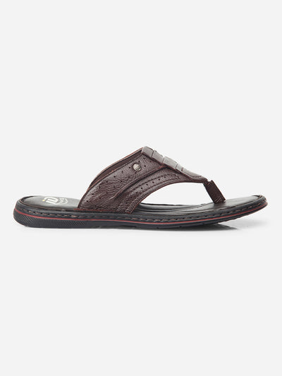 Men Wine Sandal / Slipper (ID4229)-Sandal / Slipper - iD Shoes