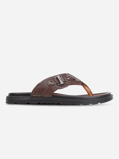 Men's Brown Thong Sandal (ID4241)-Sandals/Slippers - iD Shoes