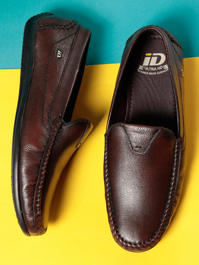 Men's Brown Comfort Fit Loafer (ID1096)-Loafers - iD Shoes
