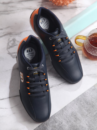 Men's Navy Urban Casual Lace Up Sneaker (ID3078)-Sneakers - iD Shoes