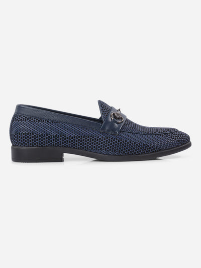 Men's Blue 3D Finish Fashion Slip On (IX1085)-Formals - iD Shoes