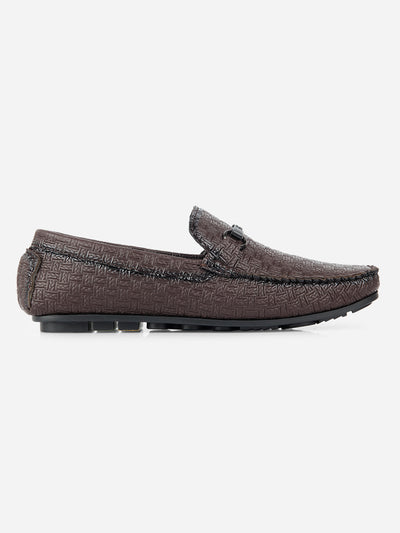 Men's Brown Saddle Trim Loafer (IX4104)-Loafer - iD Shoes