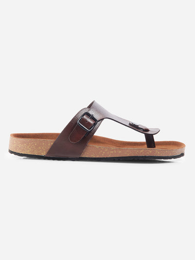 Men's Brown Thong Sandal (IX5011)-Sandal / Slipper - iD Shoes