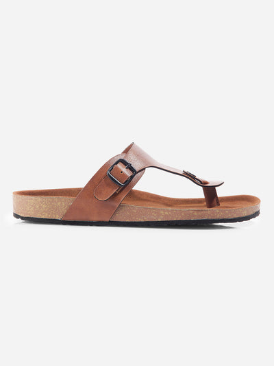 Men's Tan Thong Sandal (IX5011)-Sandal / Slipper - iD Shoes