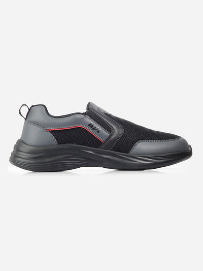 Men's Black Slip On Sneakers IX7130-Sneaker - iD Shoes