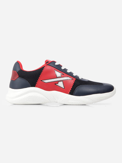 Men's Navy Red Active X Sneakers IX7134-Sneaker - iD Shoes