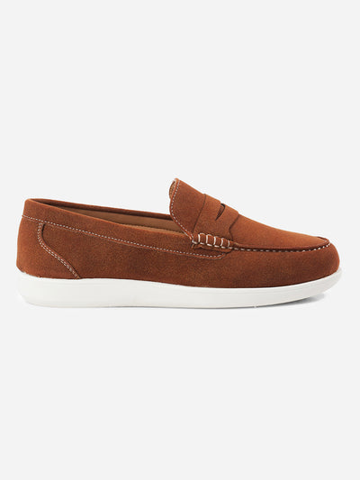 Men's Tan Suede Finish Casual Slip On (IX2149)-Casuals - iD Shoes