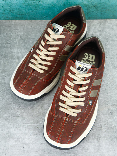 Men's Brick Casual Lace Up Shoes (ID0035)-Casual - iD Shoes