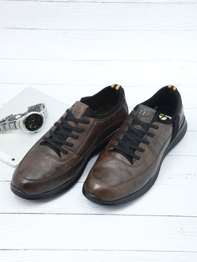 Men's Brown Smart Casual Lace Up (ID3058)-Casual - iD Shoes