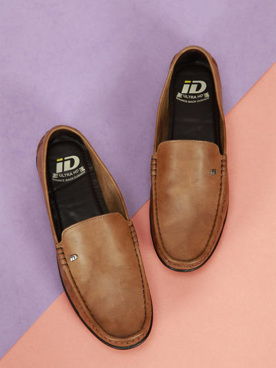 Men's Tan Comfort Fit Loafer (ID1082)-Loafers - iD Shoes
