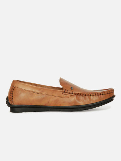 Men's Tan Comfort Fit Loafer (ID1082)-Loafers - iD Shoes