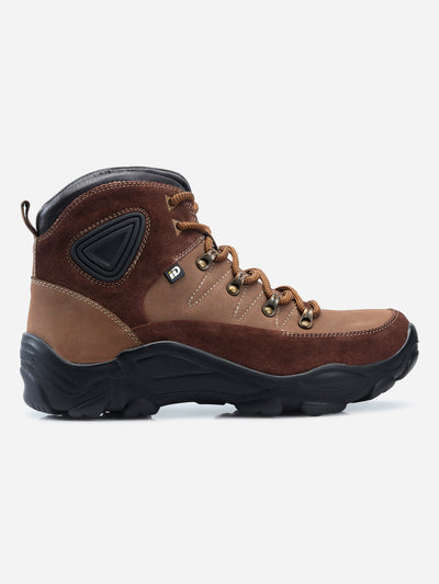 Men's Brown High Ankle Outdoor Boot (ID1093)-Boots - iD Shoes