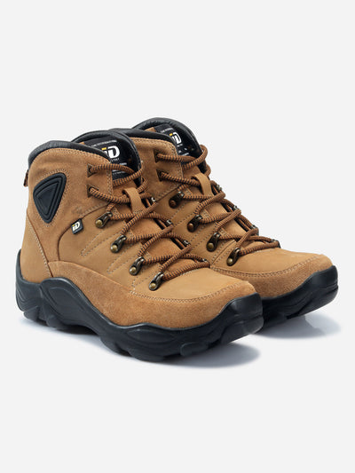 Men's Camel High Ankle Outdoor Boot (ID1093)-Boots - iD Shoes