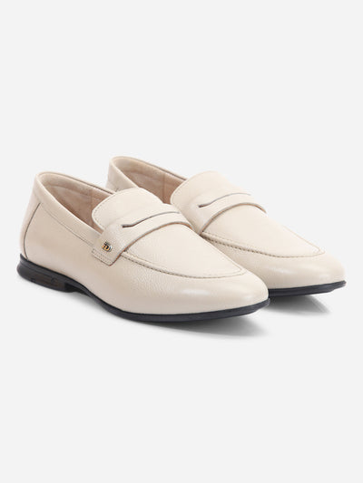 Men's Beige Regular Toe Formal Slip On (ID1146)-Loafers - iD Shoes