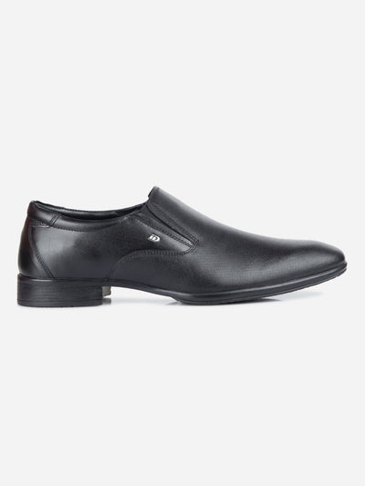 Men's Black Regular Toe Formal Slip On (ID2170)-Formals - iD Shoes