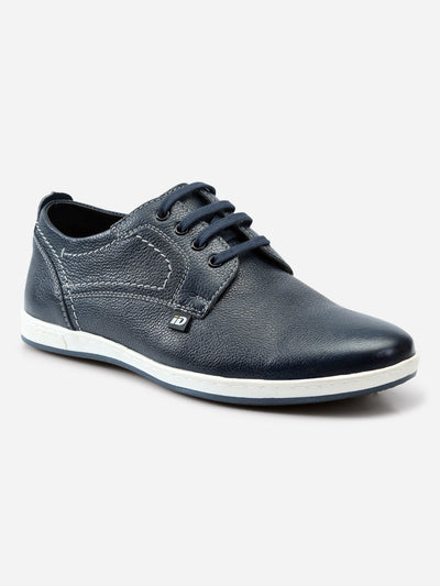 Men's Blue Lace Up Smart Casual (ID3038)-Casuals - iD Shoes