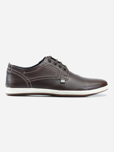 Men's Tan Lace Up Smart Casual (ID3038)-Casuals - iD Shoes