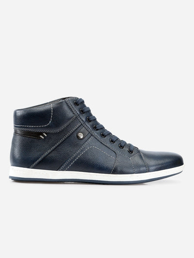 Men's Navy All Day Wear Ankle Top Casual (ID3046)-Boots - iD Shoes