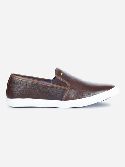 Men's Tan Comfort Fit Slip On Casual (ID3055)-Casuals - iD Shoes