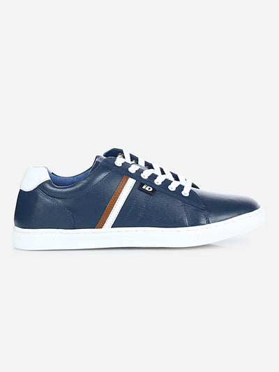 Men's Blue Lace Up Casual Sneaker (ID3056)-Sneakers - iD Shoes