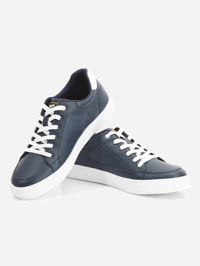 Men's Navy Lace Up Smart Casual Sneaker (ID3074)-Sneakers - iD Shoes