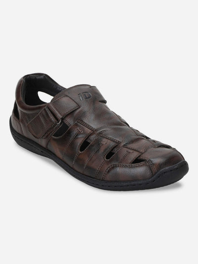 Men's Brown Hurache Casual Sandal (ID4033)-Sandals/Slippers - iD Shoes