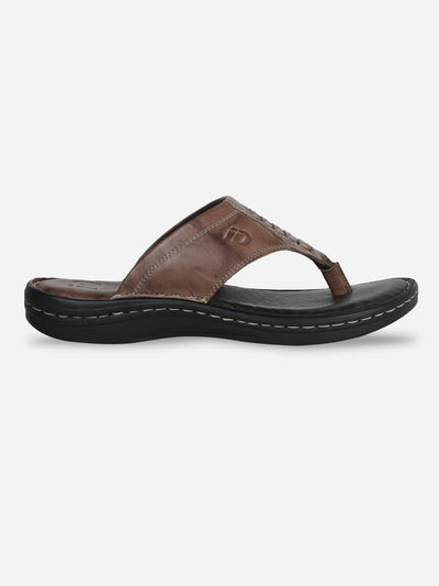 Men's Brown Thong Casual Sandal (ID4047)-Sandals/Slippers - iD Shoes