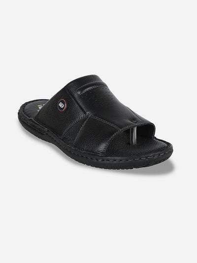 Men's Black Casual Slip On Sandal (ID4052)-Sandals/Slippers - iD Shoes