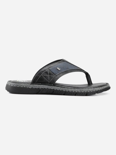 Men's Black Thong Casual Sandal (ID4104)-Sandals/Slippers - iD Shoes