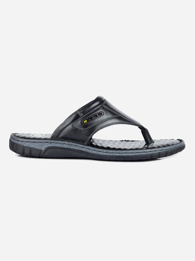 Men's Black Thong-Style Casual Sandal (ID4131)-Sandals/Slippers - iD Shoes