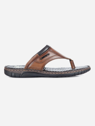 Men's Tan Thong-Style Casual Sandal (ID4131)-Sandals/Slippers - iD Shoes