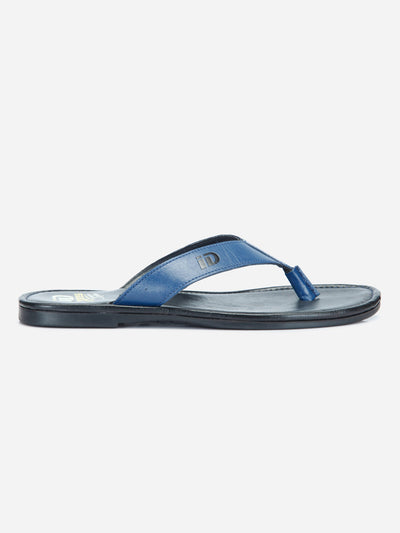 Men's Blue Thong-Style Flat Casual Sandal (ID4135)-Sandals/Slippers - iD Shoes