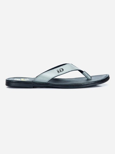 Men's Grey Thong-Style Flat Casual Sandal (ID4135)-Sandals/Slippers - iD Shoes