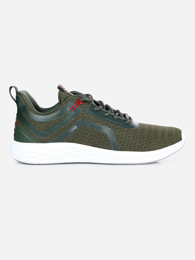 Men's Olive Lace Up Sneaker (ID7513)-Sneakers - iD Shoes