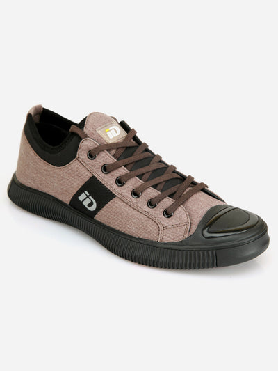 Men's Brown Denim Smart Casual Lace Up (IX1030)-Casuals - iD Shoes