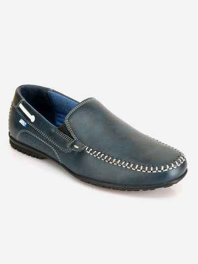 Men's Blue Casual Loafer (IX1035)-Loafers - iD Shoes