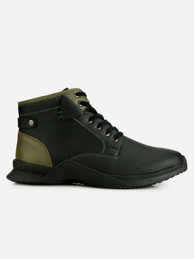 Men's Black Regular Toe Outdoor Boot (IX1040)-Boots - iD Shoes