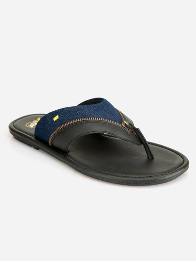 Men's Blue Black Thong Style Casual Sandal (IX5005)-Sandals/Slippers - iD Shoes